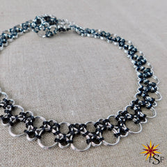 Black Lace Hodo Chainmaille Necklace