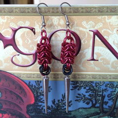 Spiked Roundmaille Earrings